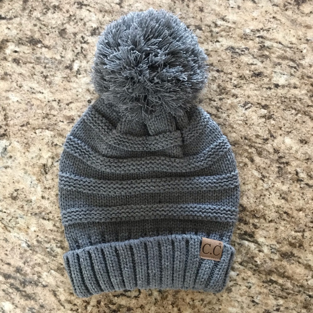Authentic C.C. Slouchy Pom Beanie - image 1